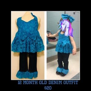 Denim Outfit 12 Months Old